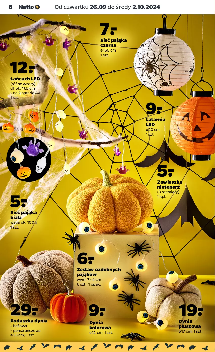 Gazetka promocyjna Netto - Akcesoria i dodatki - ważna 26.09 do 02.10.2024 - strona 8 - produkty: Latarnia, Poduszka, Top, Waga