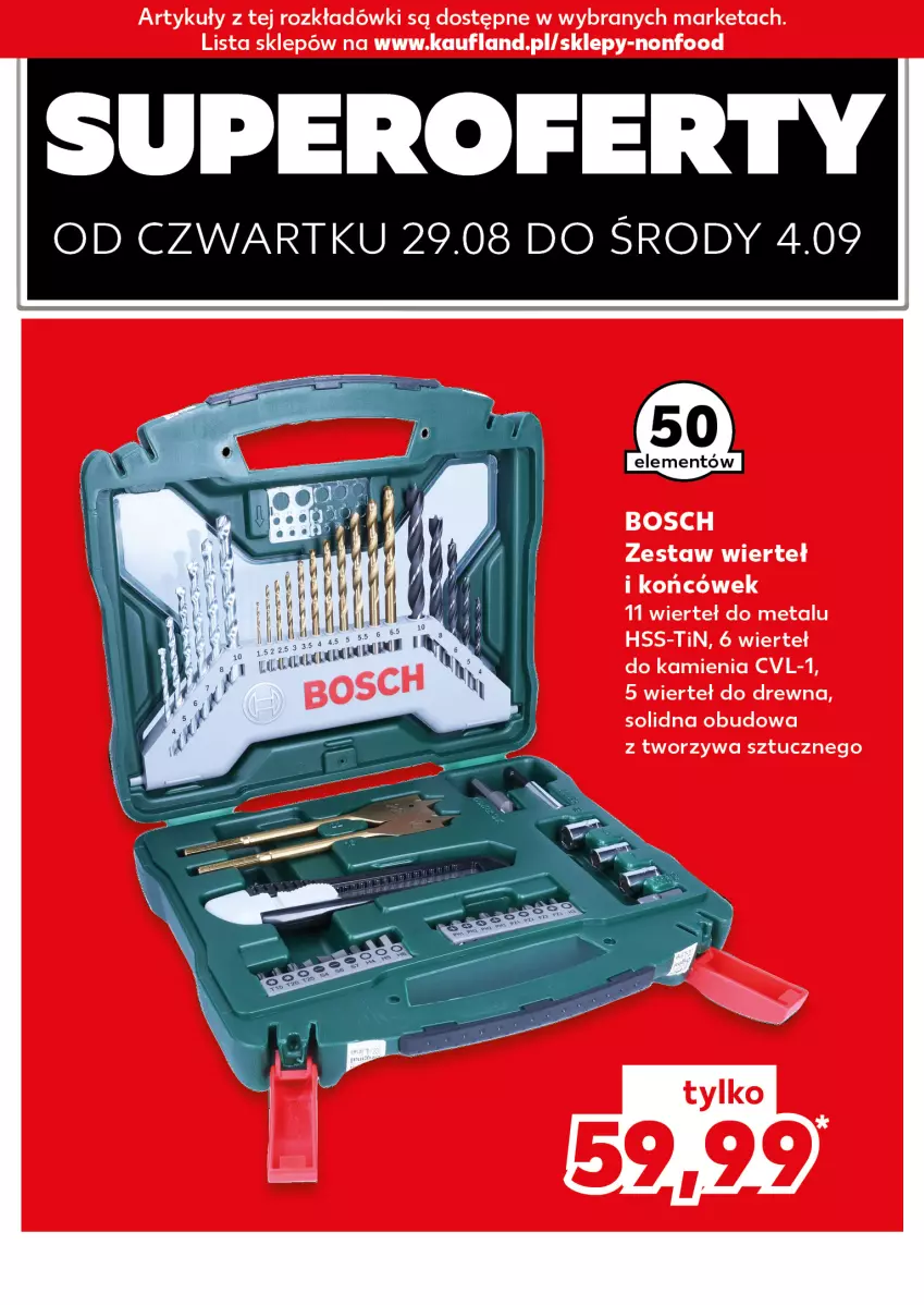 Gazetka promocyjna Kaufland - Kaufland - ważna 29.08 do 04.09.2024 - strona 10 - produkty: Bosch, Zestaw wierteł