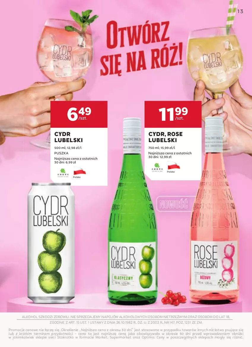 Gazetka promocyjna Stokrotka - W dobrym Smaku - ważna 23.04 do 21.05.2025 - strona 13 - produkty: Optima