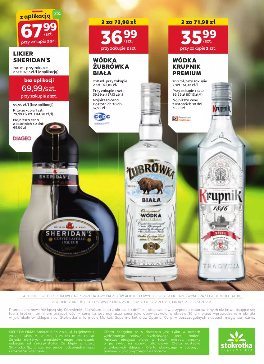 Gazetka promocyjna Stokrotka - W dobrym Smaku - ważna 23.04 do 21.05.2025 - strona 16 - produkty: Fa, Krupnik, Likier, Optima, Rama, Wódka