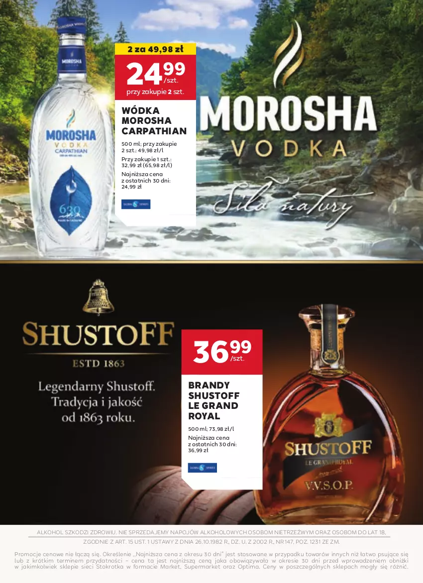 Gazetka promocyjna Stokrotka - W dobrym Smaku - ważna 23.04 do 21.05.2025 - strona 4 - produkty: Brandy, Gra, Optima, Wódka