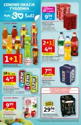 Gazetka promocyjna Auchan - Gazetka 30 Lat Hipermarket Auchan - Gazetka - ważna od 18.03 do 18.03.2026 - strona 34 - produkty: Piwa, Piwo, Sok, Gra, Napój energetyczny, Ice tea, Coca-Cola, Sok jabłkowy, Tiger, Fanta, Sprite, Napój, Fa
