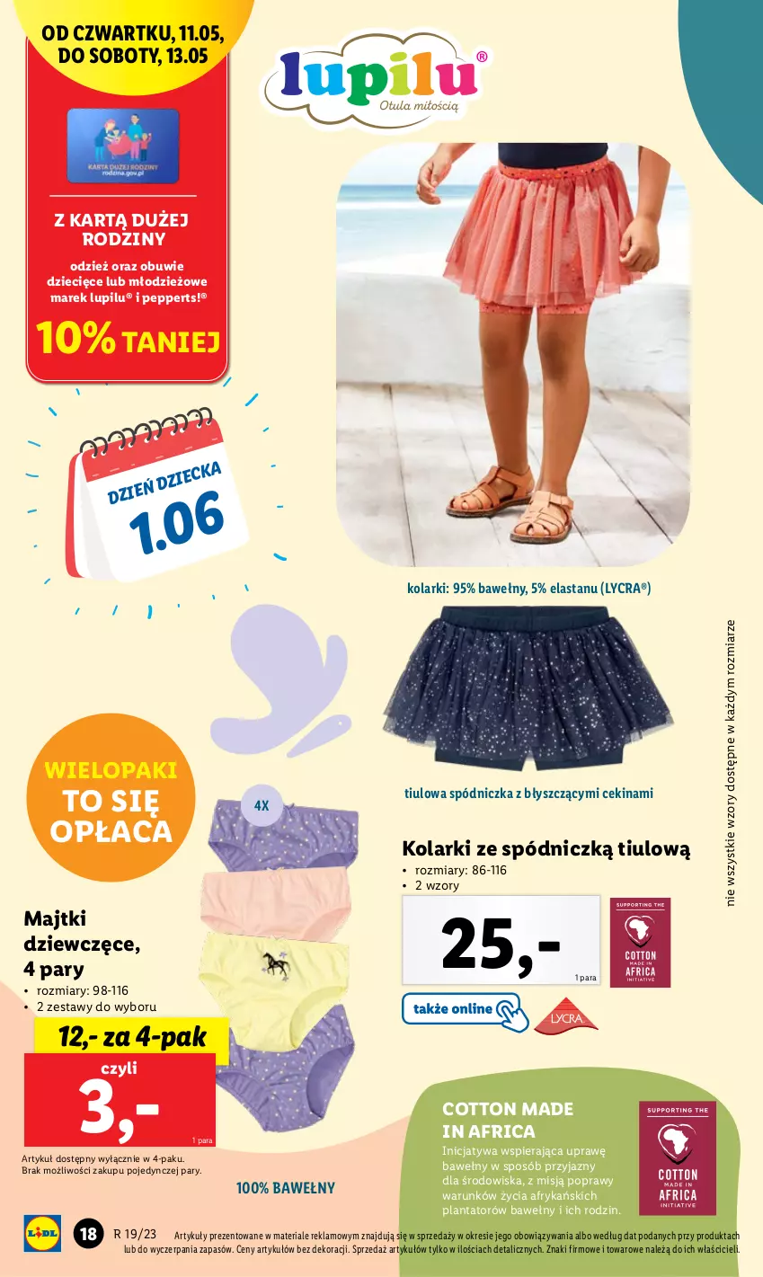 Gazetka promocyjna Lidl - GAZETKA - ważna 08.05 do 13.05.2023 - strona 26 - produkty: Dzieci, Majtki, Obuwie