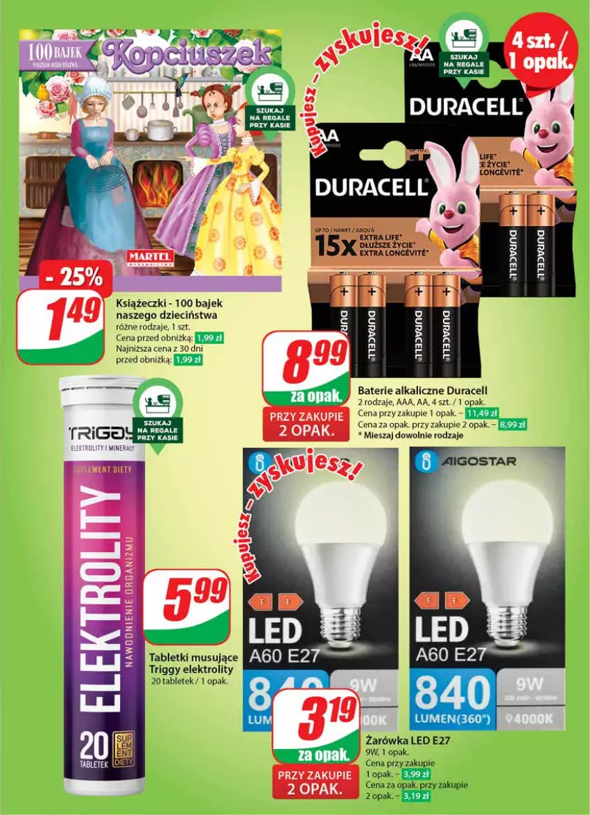 Gazetka promocyjna Dino - Gazetka 36 / 2024 - ważna 04.09 do 10.09.2024 - strona 59 - produkty: Baterie alkaliczne, Duracell, Dzieci, Tablet