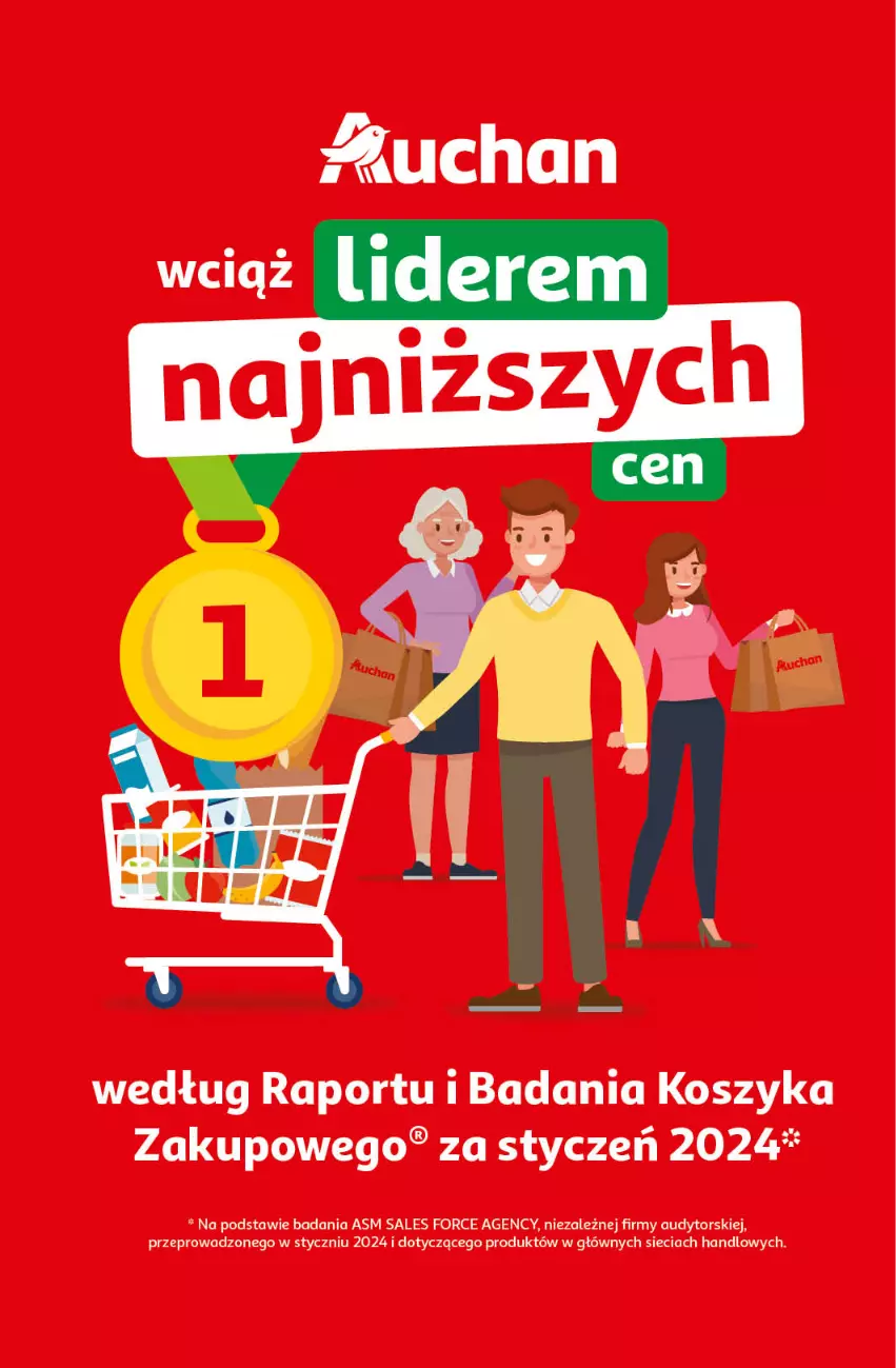 Gazetka promocyjna Auchan - Gazetka z MAŁĄ CENKĄ dźwigniesz więcej! Hipermarket Auchan - ważna 29.02 do 06.03.2024 - strona 5 - produkty: Kosz, Por