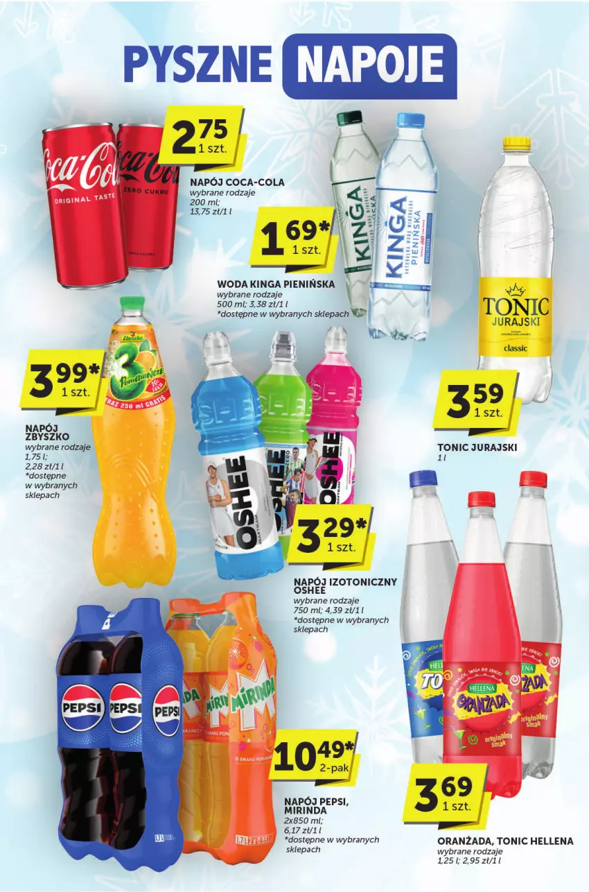 Gazetka promocyjna ABC - ważna 20.02 do 04.03.2025 - strona 24 - produkty: Coca-Cola, Hellena, Mirinda, Napój, Napój izotoniczny, Napoje, Oranżada, Oshee, Pepsi, Woda