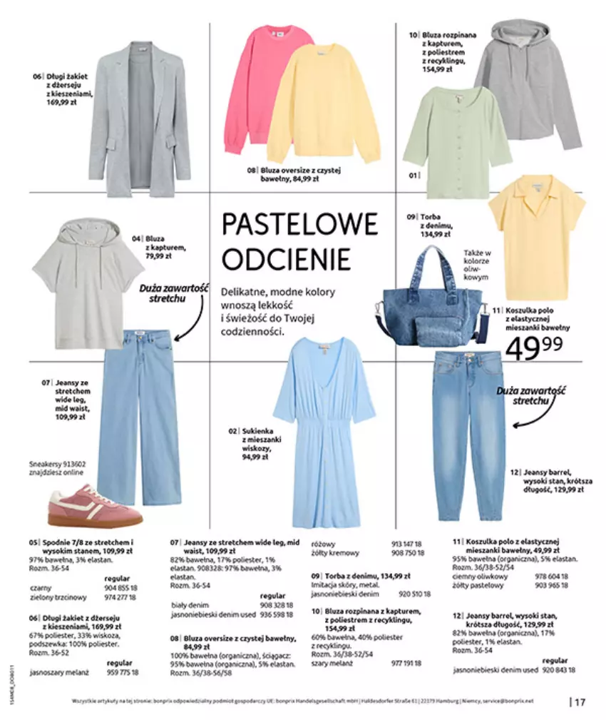 Gazetka promocyjna Bonprix - DENIM CLUB - ważna 10.08 do 08.09.2026 - strona 19 - produkty: Fa, Spodnie, Wełna