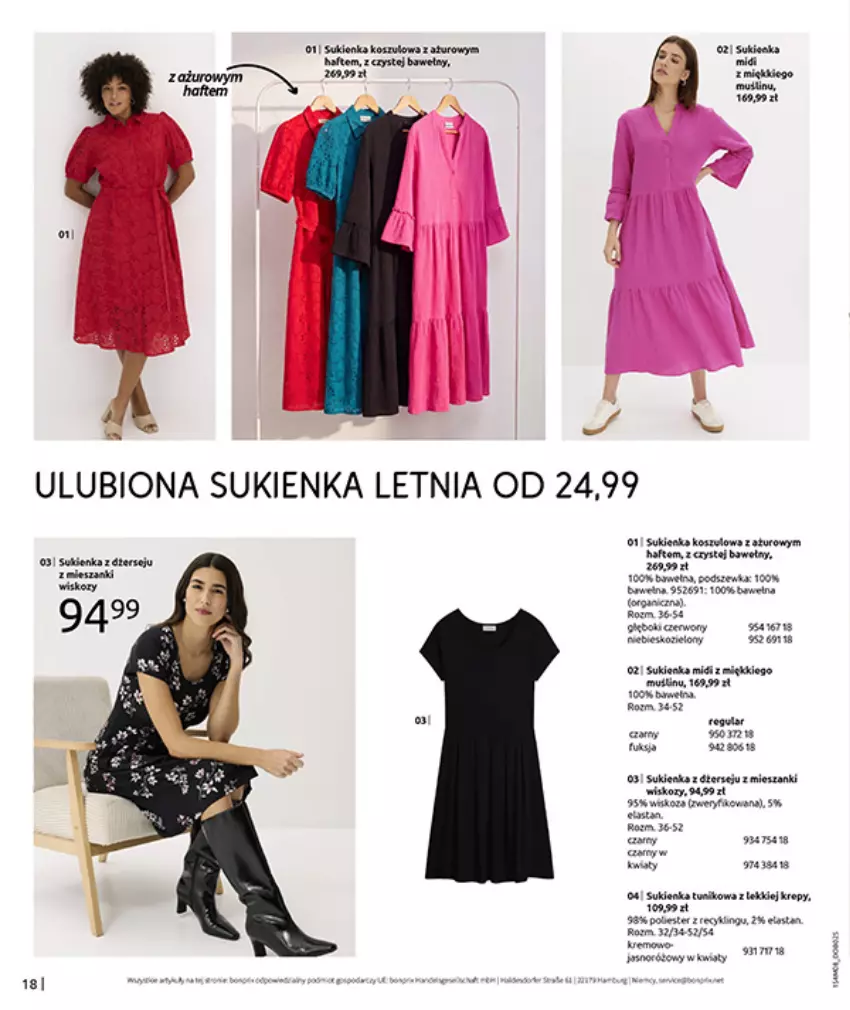 Gazetka promocyjna Bonprix - DENIM CLUB - ważna 10.08 do 08.09.2026 - strona 20 - produkty: Fa, Gra, Róża, Sati, Sukienka
