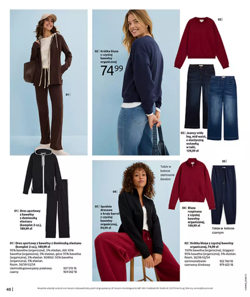 Gazetka promocyjna Bonprix - DENIM CLUB - ważna 10.08 do 08.09.2026 - strona 42 - produkty: Ba!, Bluza, Fa, Por, Sport