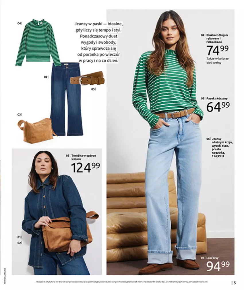 Gazetka promocyjna Bonprix - DENIM CLUB - ważna 10.08 do 08.09.2026 - strona 7 - produkty: Fa, Por, Torebka