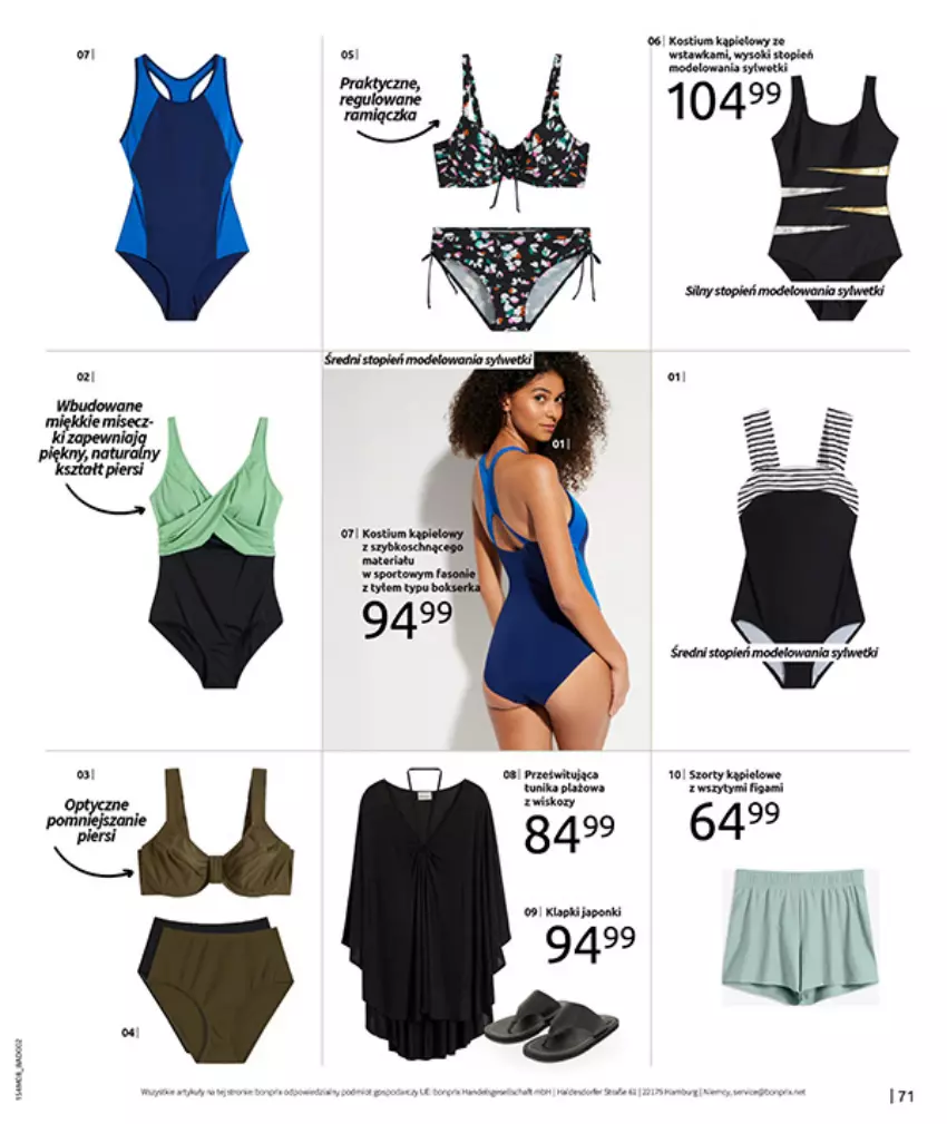 Gazetka promocyjna Bonprix - DENIM CLUB - ważna 10.08 do 08.09.2026 - strona 73 - produkty: Klapki, Top, Tunika