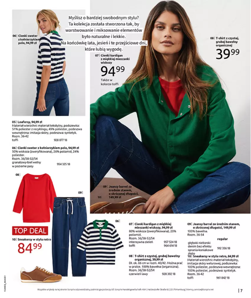 Gazetka promocyjna Bonprix - DENIM CLUB - ważna 10.08 do 08.09.2026 - strona 9 - produkty: Fa, Gala, Kardigan, Sofa, Sweter, Toyo