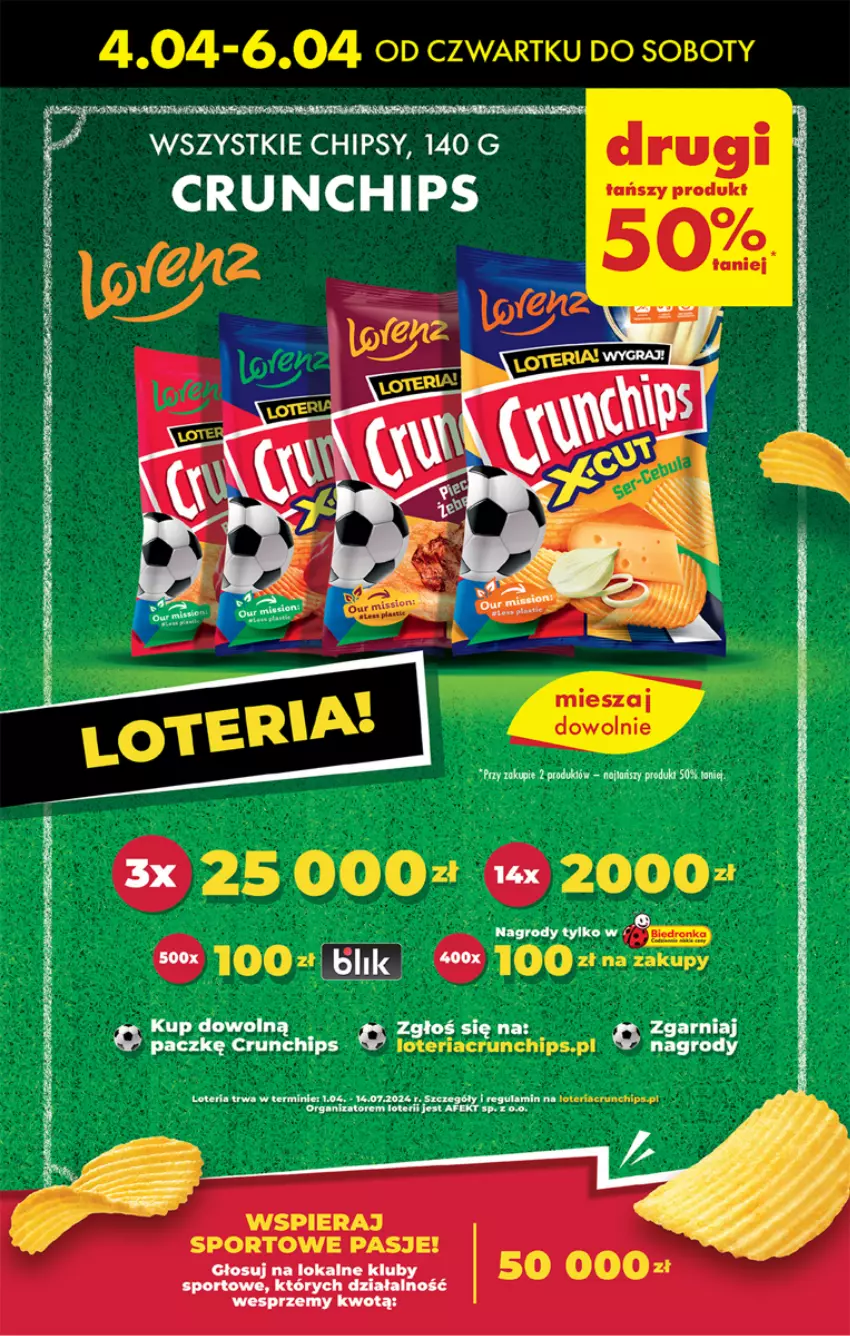 Gazetka promocyjna Biedronka - Od czwartku - ważna 04.04 do 10.04.2024 - strona 47 - produkty: Crunchips, Por, Sport