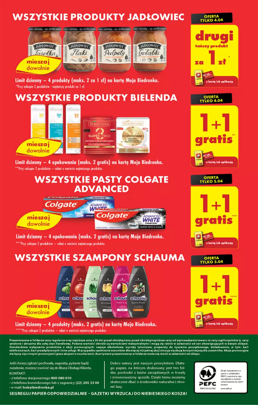 Gazetka promocyjna Biedronka - Od czwartku - ważna 04.04 do 10.04.2024 - strona 60 - produkty: Bielenda, Colgate, Dron, Gra, LG, Schauma, Szampon