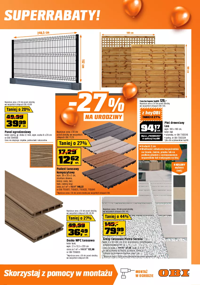 Gazetka promocyjna Obi - Gazetka OBI - ważna 18.06 do 08.07.2025 - strona 5 - produkty: Dozownik, Gres, Inka, Klej, Ogród, Piec, Por, Ser, Tablet, Top