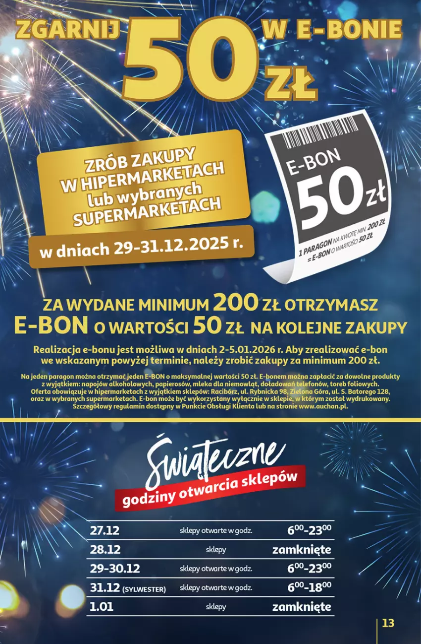 Gazetka promocyjna Auchan - Gazetka Sylwestrowe Okazje - ważna 27.12 do 31.12.2025 - strona 13 - produkty: LG, Olej, Papier