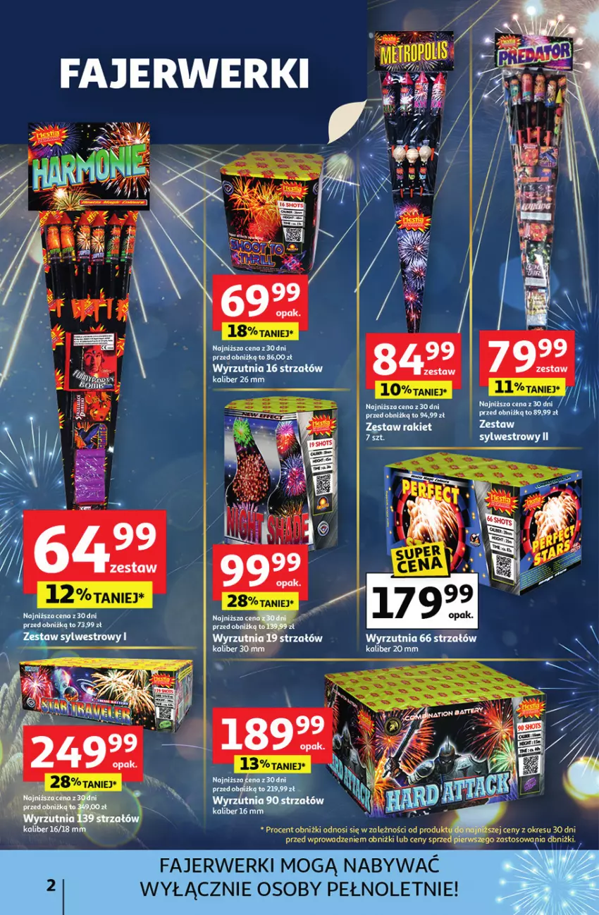 Gazetka promocyjna Auchan - Gazetka Sylwestrowe Okazje - ważna 27.12 do 31.12.2025 - strona 2 - produkty: Fa, Strzałów, Wyrzutnia