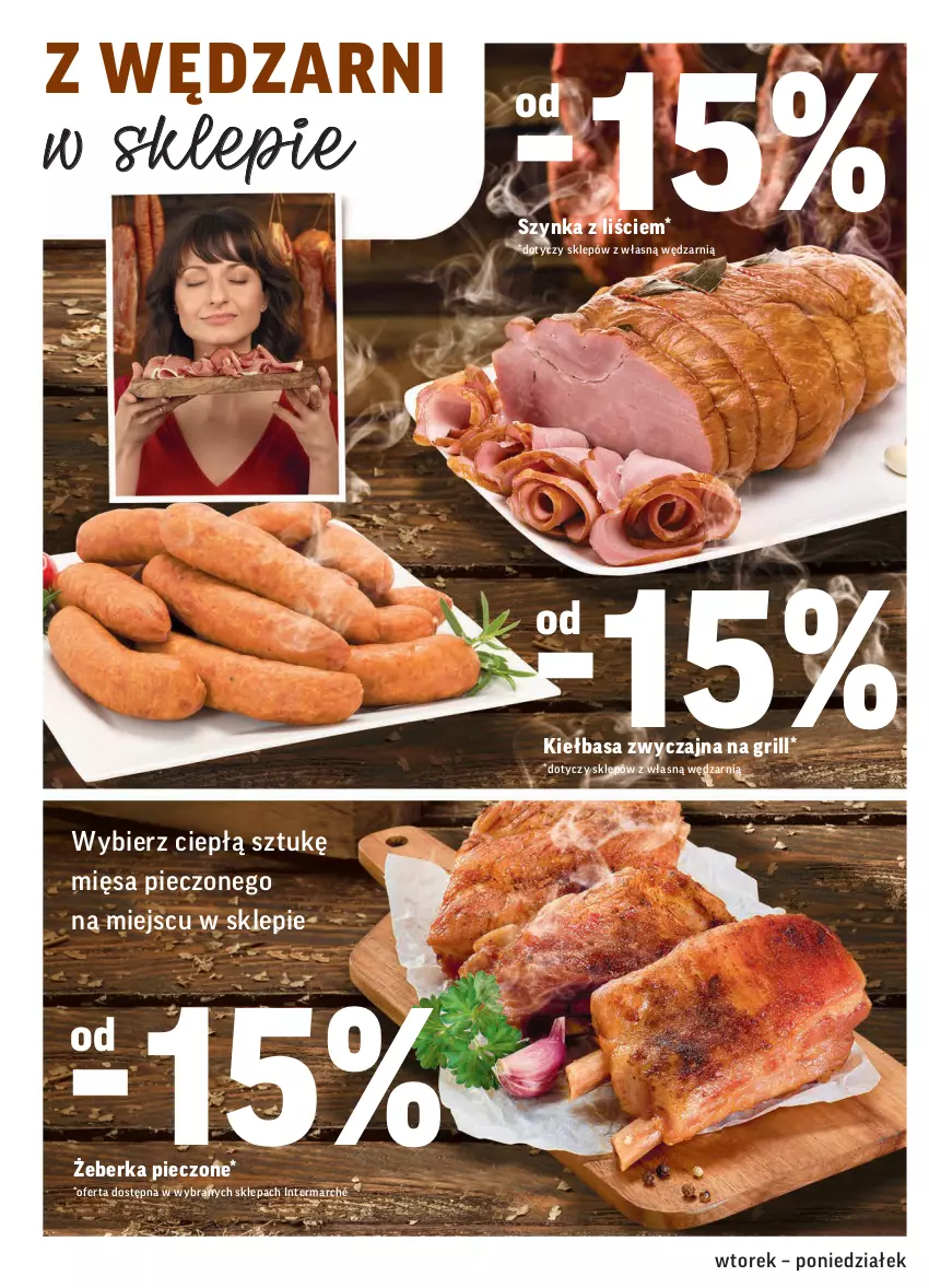 Gazetka promocyjna Intermarche - Gazetka promocyjna - ważna 31.08 do 06.09.2021 - strona 14 - produkty: Grill, Kiełbasa, Piec, Szynka