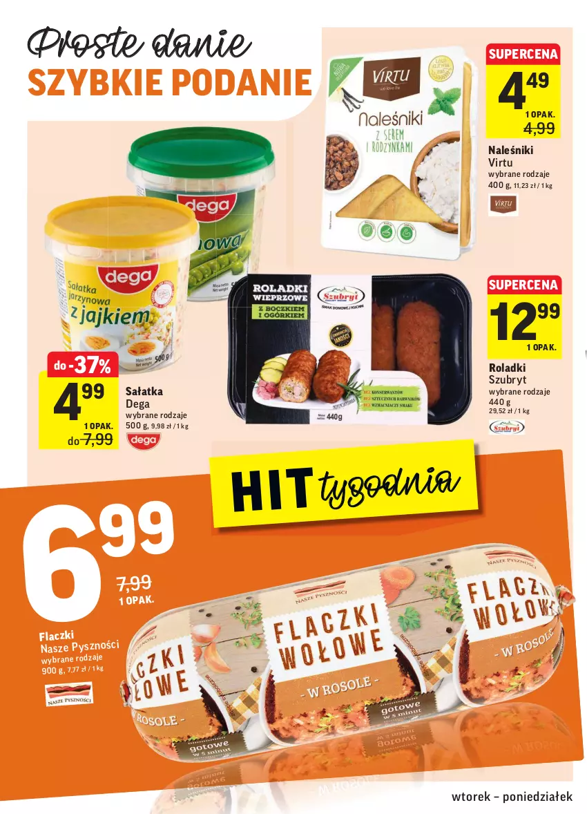 Gazetka promocyjna Intermarche - Gazetka promocyjna - ważna 31.08 do 06.09.2021 - strona 18 - produkty: Dega, Naleśniki, Sałat, Sałatka, Szubryt, Virtu