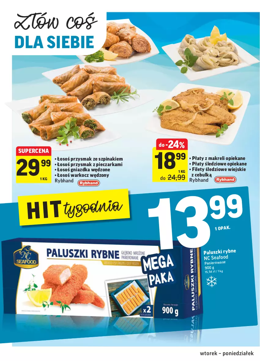 Gazetka promocyjna Intermarche - Gazetka promocyjna - ważna 31.08 do 06.09.2021 - strona 20 - produkty: Koc, Paluszki rybne, Piec, Pieczarka, Płaty śledziowe, Szpinak