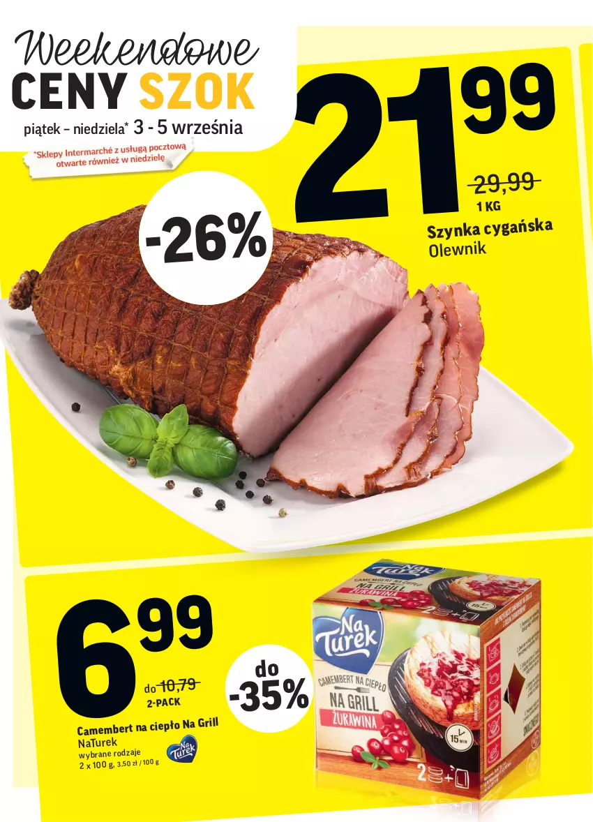 Gazetka promocyjna Intermarche - Gazetka promocyjna - ważna 31.08 do 06.09.2021 - strona 39 - produkty: Camembert, Grill, NaTurek, Olewnik