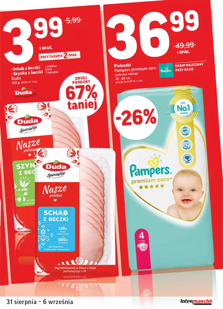 Gazetka promocyjna Intermarche - Gazetka promocyjna - ważna 31.08 do 06.09.2021 - strona 7 - produkty: Duda, Pampers