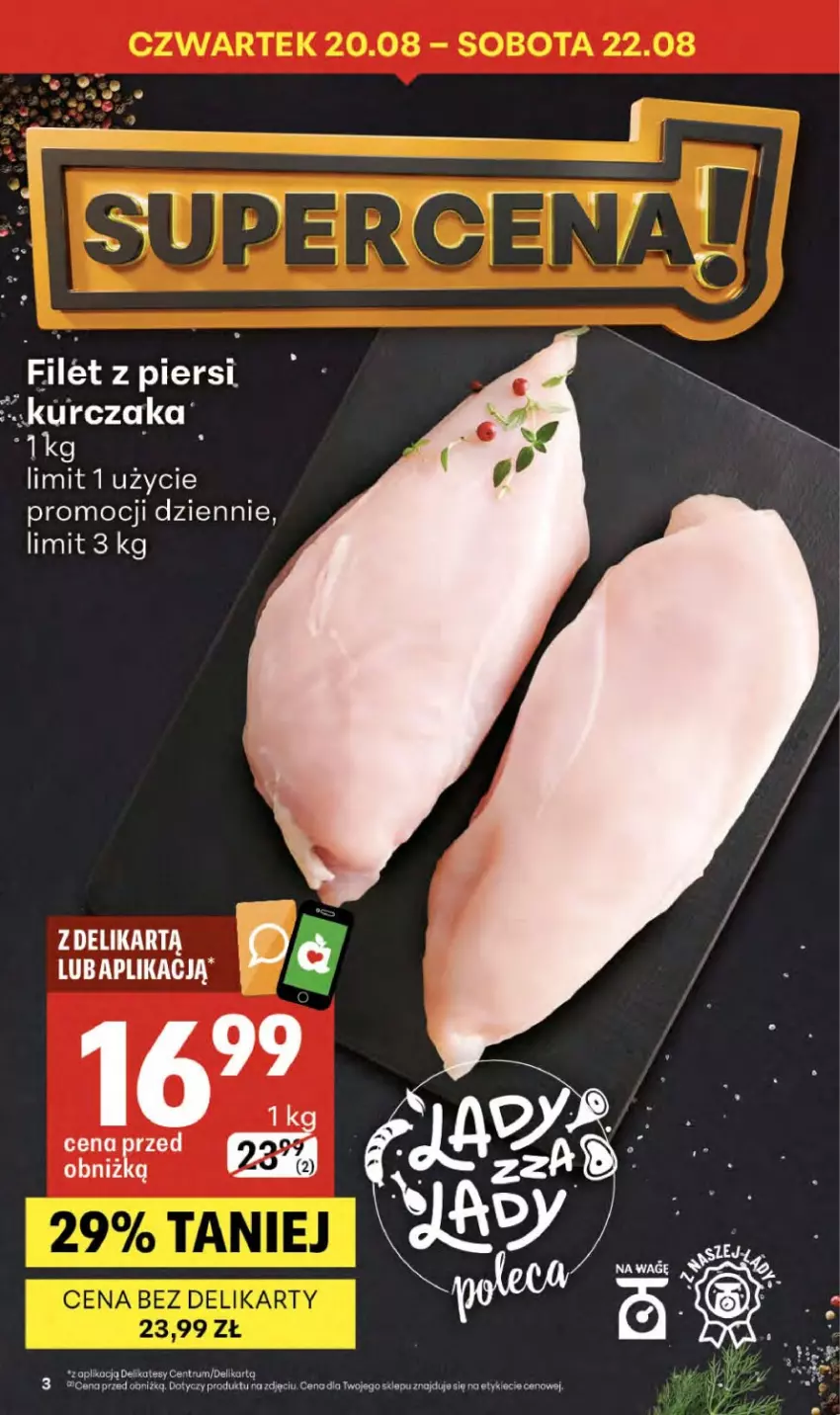 Gazetka promocyjna Delikatesy Centrum - Franczyza DC34 Czwartek - ważna 20.08 do 26.08.2026 - strona 3 - produkty: Kurczak, Owoce, Tytan
