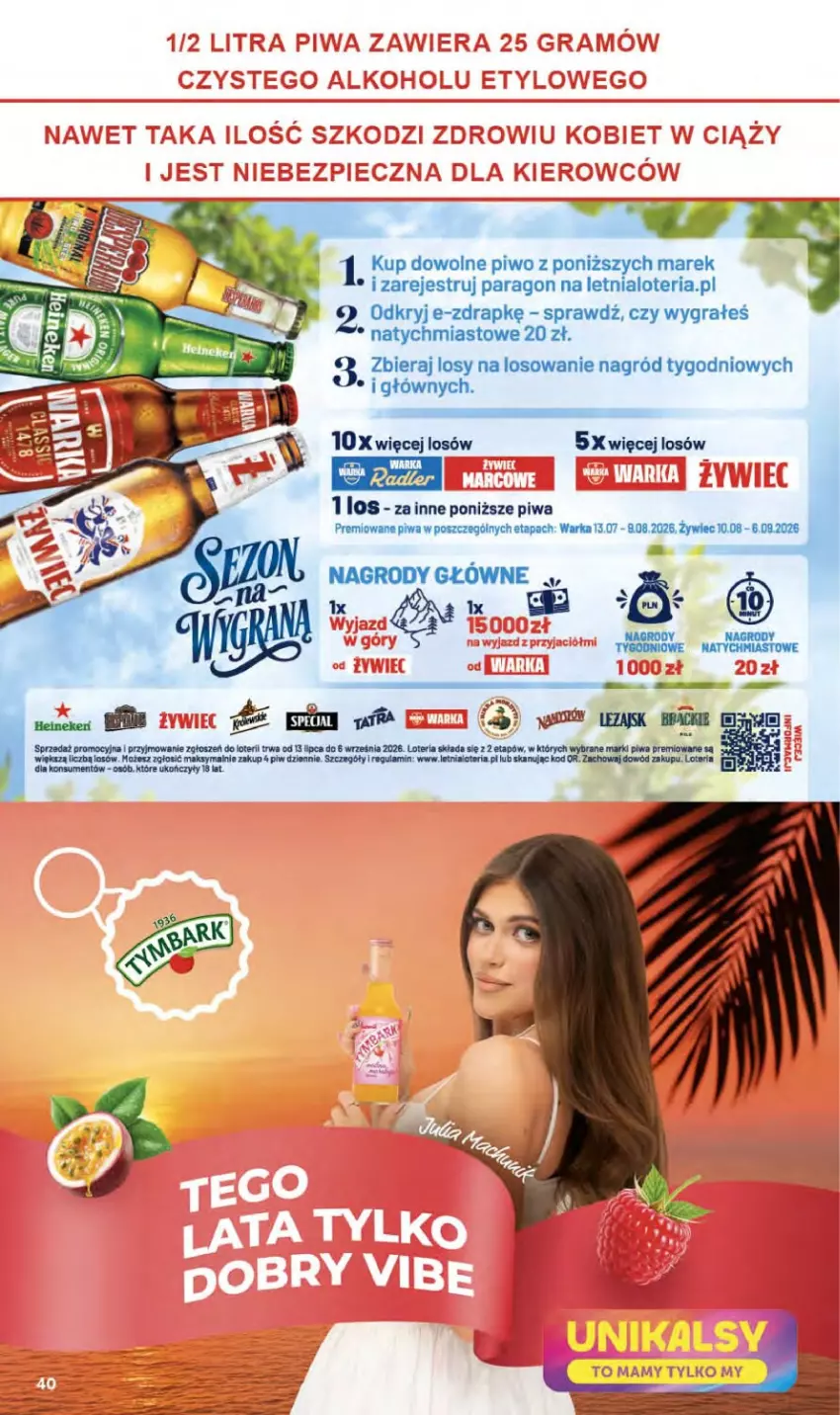 Gazetka promocyjna Delikatesy Centrum - Franczyza DC34 Czwartek - ważna 20.08 do 26.08.2026 - strona 40 - produkty: Gra, Piwa, Piwo, Warka