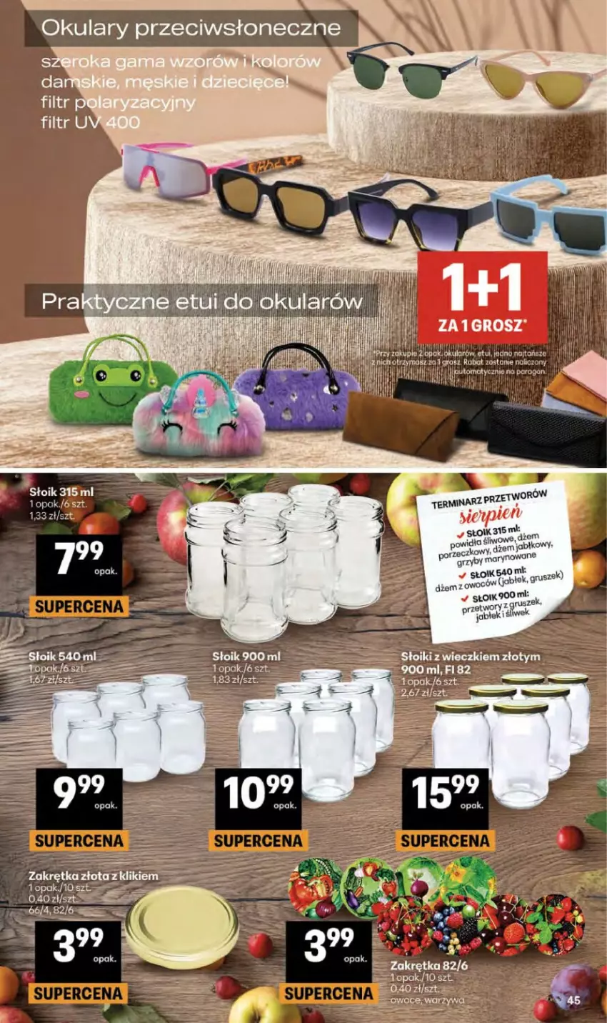 Gazetka promocyjna Delikatesy Centrum - Franczyza DC34 Czwartek - ważna 20.08 do 26.08.2026 - strona 45 - produkty: Grzyby, Owoce, Warzywa