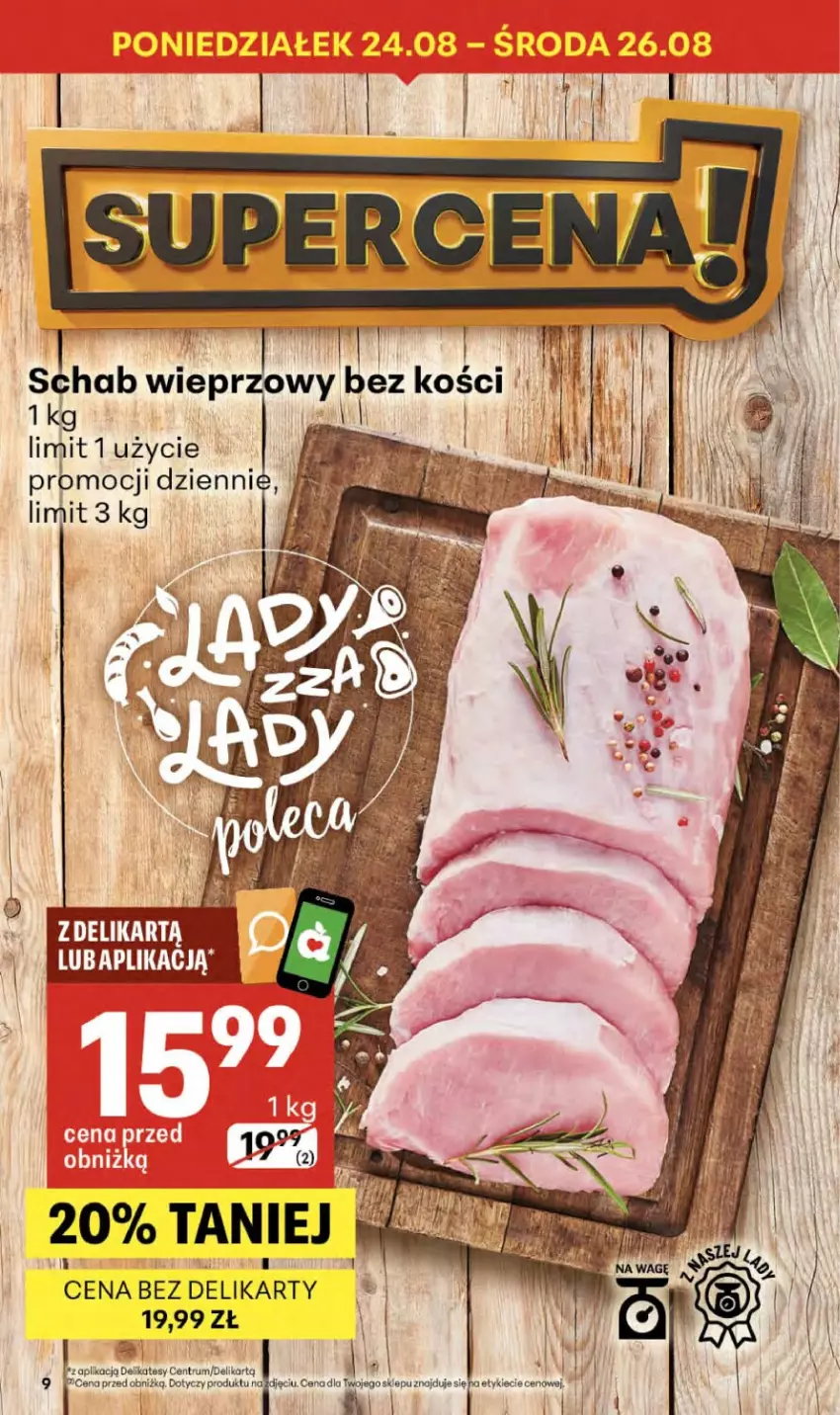 Gazetka promocyjna Delikatesy Centrum - Franczyza DC34 Czwartek - ważna 20.08 do 26.08.2026 - strona 9 - produkty: Rum, Schab wieprzowy