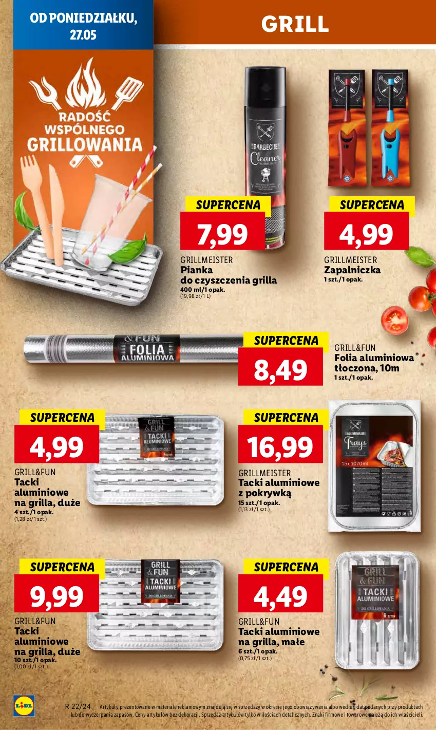 Gazetka promocyjna Lidl - GAZETKA - ważna 27.05 do 29.05.2024 - strona 32 - produkty: Folia aluminiowa, Grill, Pianka do czyszczenia, Zapalniczka