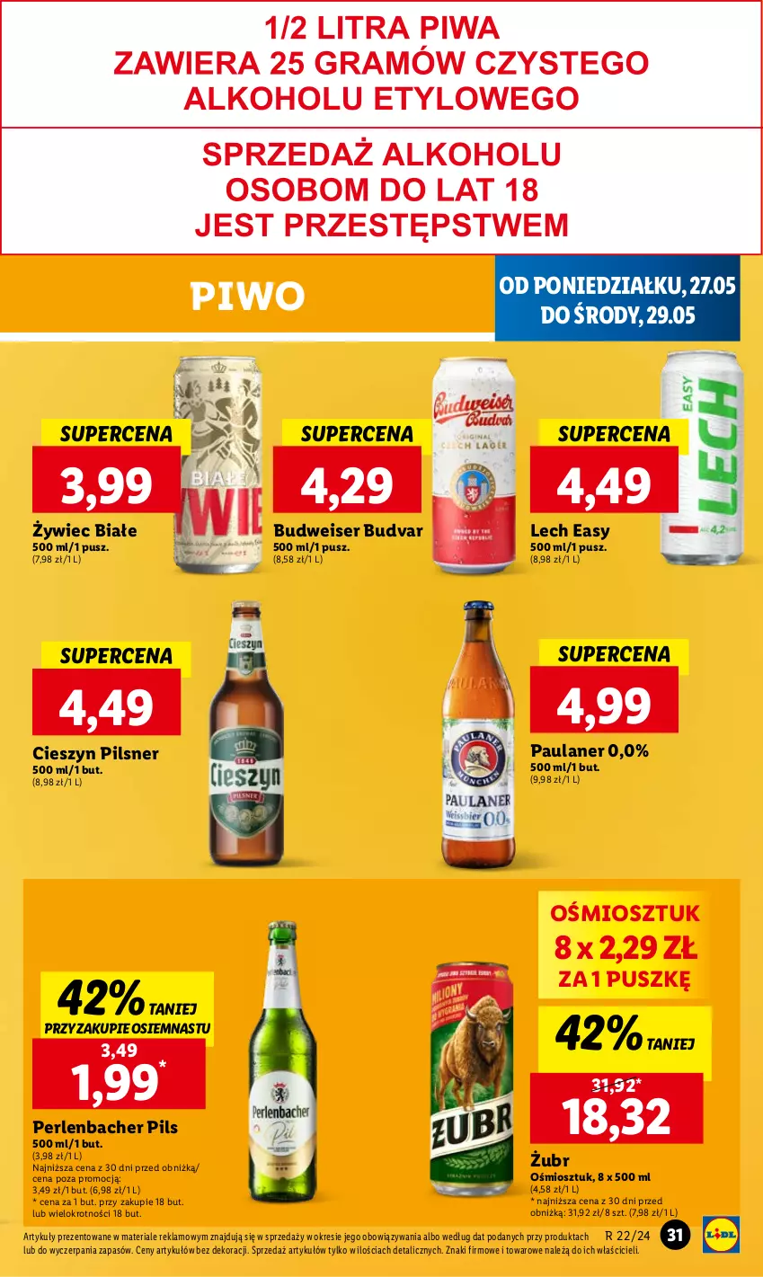 Gazetka promocyjna Lidl - GAZETKA - ważna 27.05 do 29.05.2024 - strona 35 - produkty: NBA, Piwo, Ser