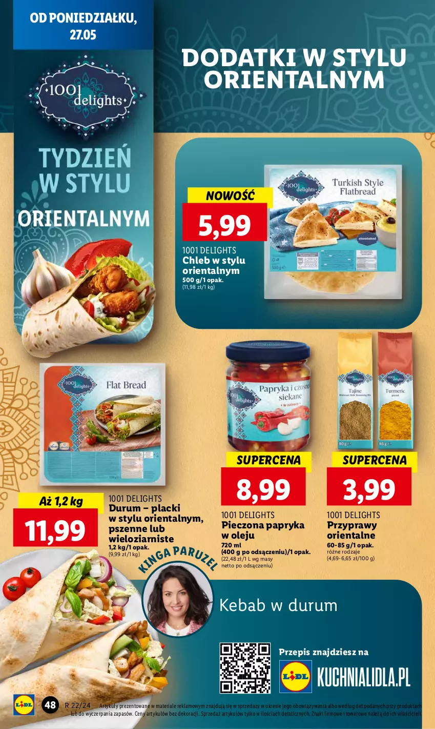 Gazetka promocyjna Lidl - GAZETKA - ważna 27.05 do 29.05.2024 - strona 54 - produkty: Chleb, Kebab, Lack, Olej, Papryka, Piec, Przyprawy, Rum