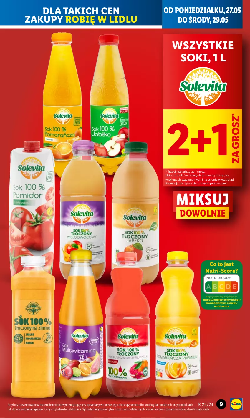 Gazetka promocyjna Lidl - GAZETKA - ważna 27.05 do 29.05.2024 - strona 9 - produkty: Sok, Wazon