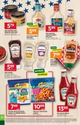 Gazetka promocyjna Stokrotka - Ameryka Północna od Kuchni - Gazetka - ważna od 01.07 do 01.07.2026 - strona 3 - produkty: Ketchup, Warzywa, Sos, Ser, Frytki z batatów, Optima, Owoce, Frytki, Heinz, Mięso