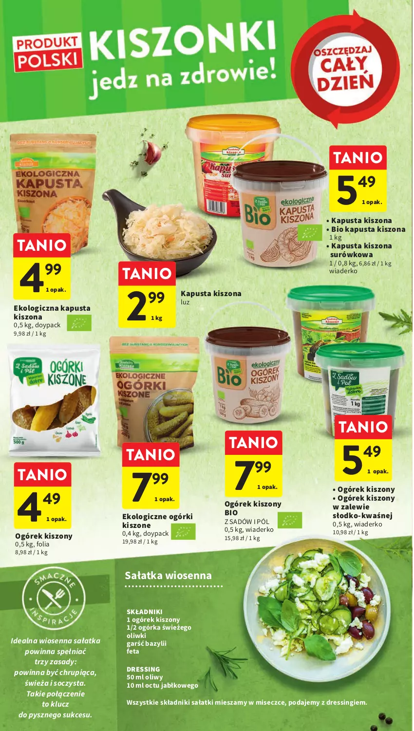 Gazetka promocyjna Intermarche - Gazetka Intermarche - ważna 12.04 do 19.04.2023 - strona 12 - produkty: Bazyl, Dres, Feta, Ogórek, Oliwki, Sałat, Sałatka