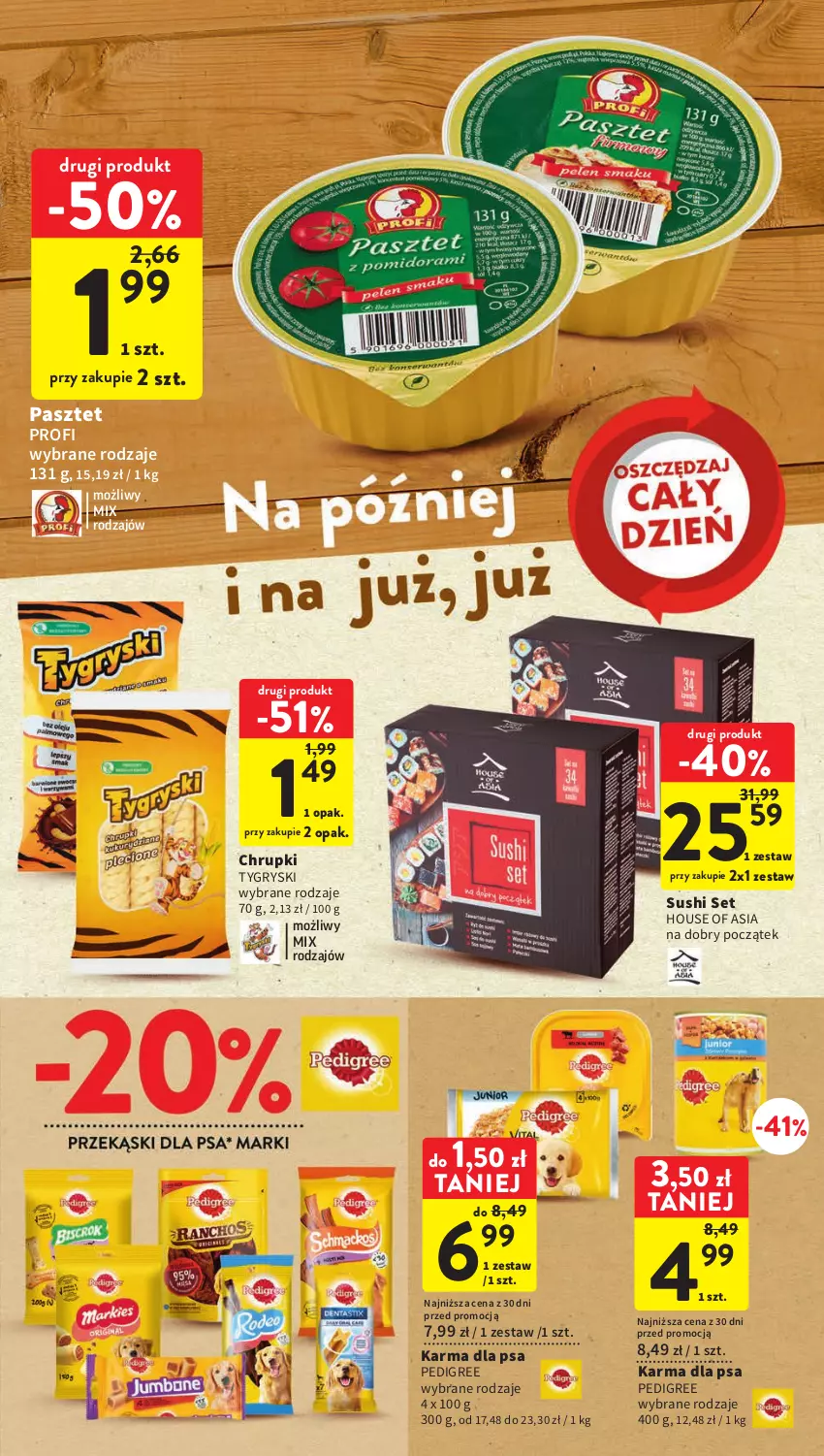 Gazetka promocyjna Intermarche - Gazetka Intermarche - ważna 12.04 do 19.04.2023 - strona 21 - produkty: Chrupki, Gry, House of Asia, Pasztet, Pedigree, Sushi