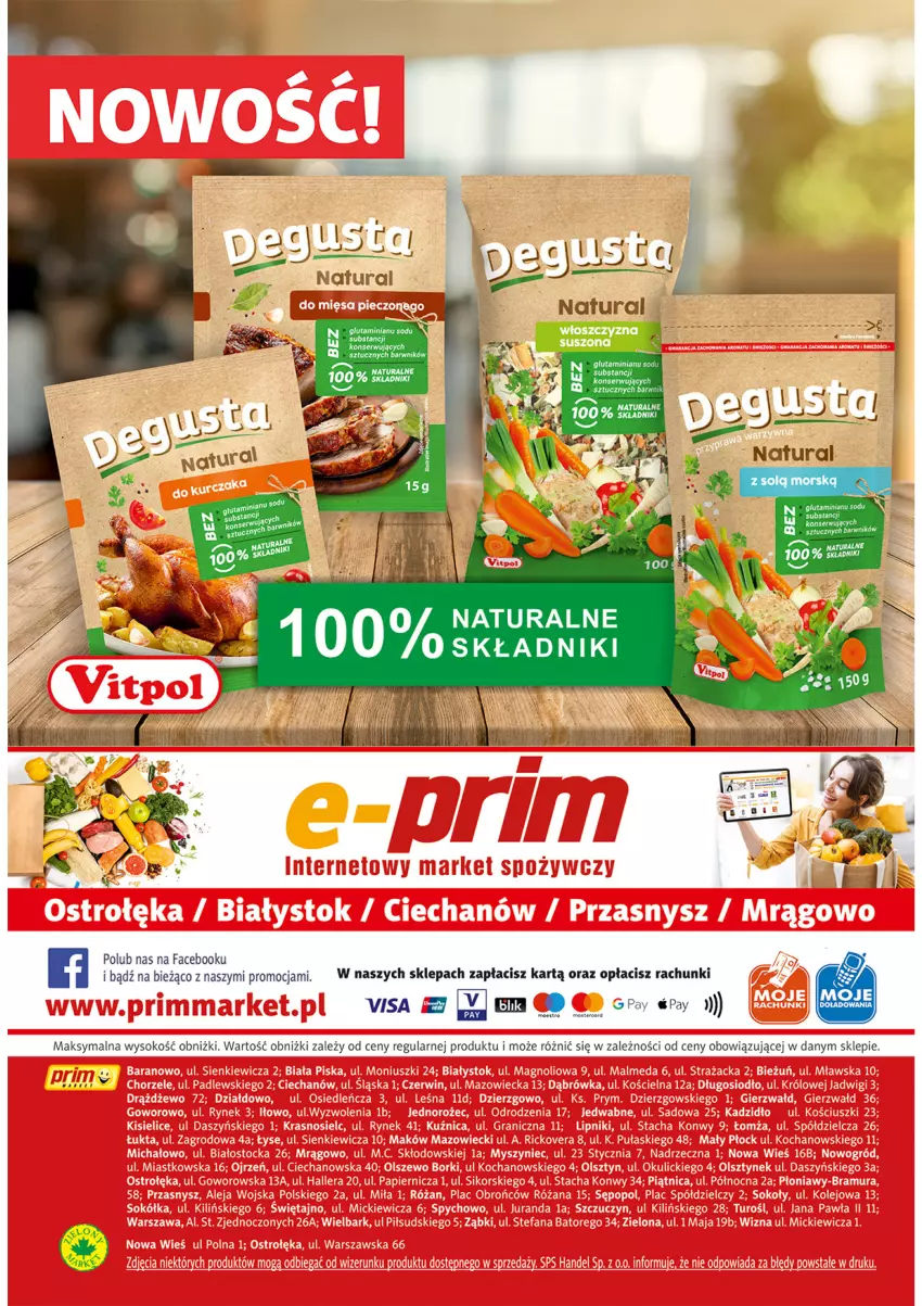 Gazetka promocyjna Prim Market - ważna 17.03 do 23.03.2022 - strona 16 - produkty: Fa, Ser, Sok