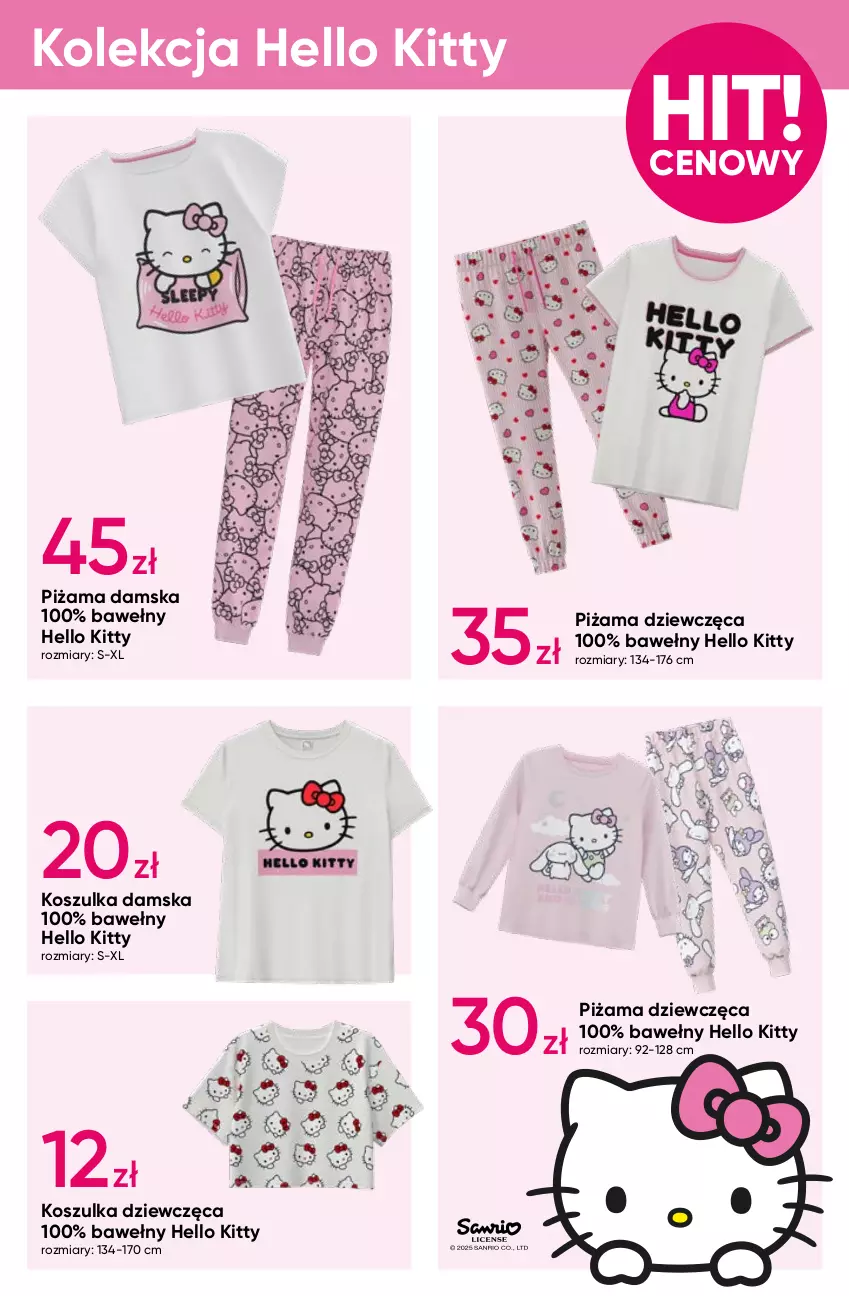 Gazetka promocyjna Pepco - Hello Kitty – Garfield - ważna 02.01 do 15.01.2025 - strona 3 - produkty: Kosz, Koszulka, Piżama