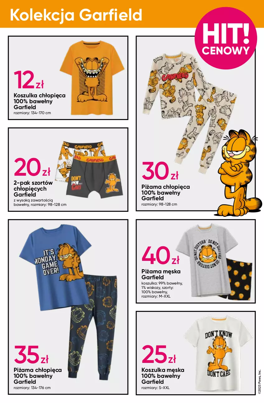 Gazetka promocyjna Pepco - Hello Kitty – Garfield - ważna 02.01 do 15.01.2025 - strona 5 - produkty: Kosz, Koszulka, Piżama, Sok, Szorty