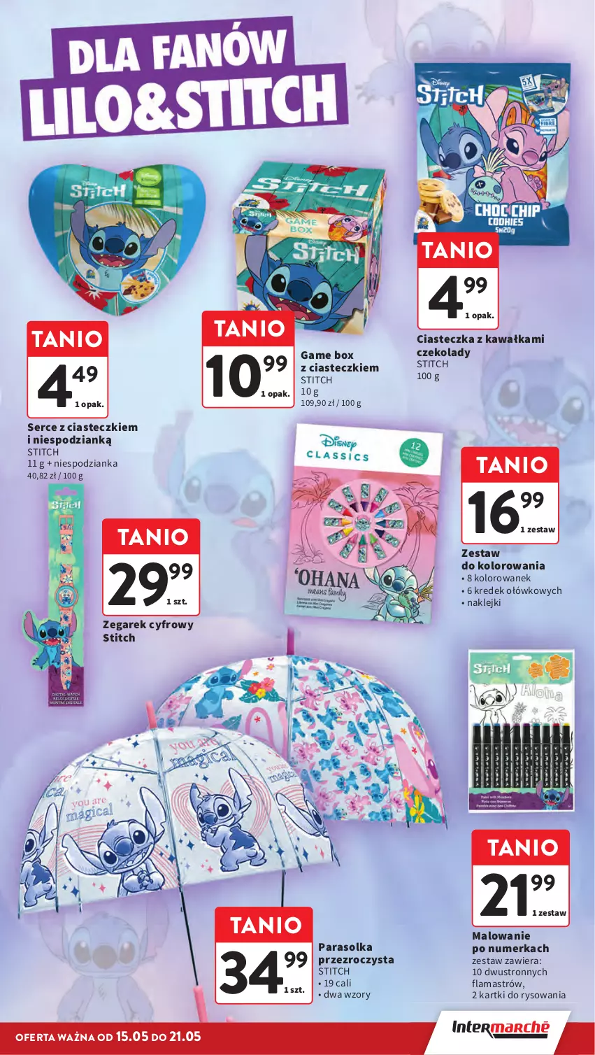Gazetka promocyjna Intermarche - Gazetka Intermarche - ważna 15.05 do 21.05.2025 - strona 23 - produkty: Kawa, Klej, Parasol, Ser, Zegar, Zegarek