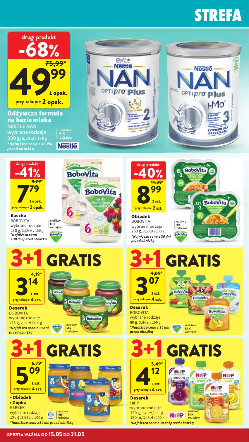 Gazetka promocyjna Intermarche - Gazetka Intermarche - ważna 15.05 do 21.05.2025 - strona 32 - produkty: BoboVita, Deser, Fa, Gerber, Gra, HiPP, Ser, Serek