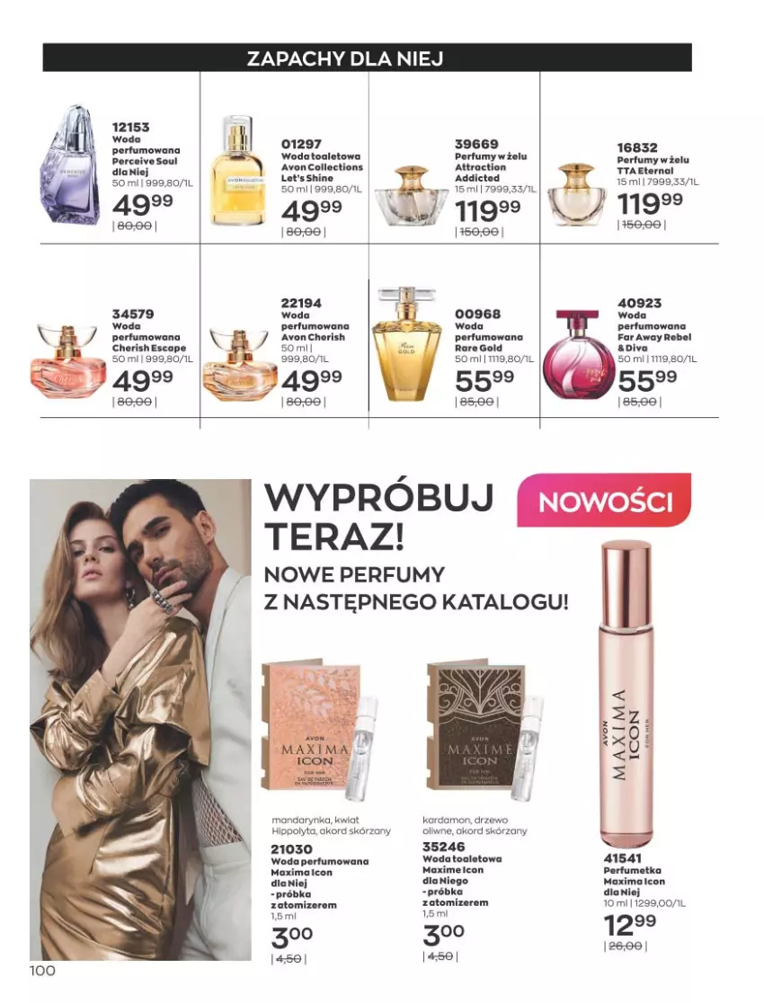 Gazetka promocyjna Avon - Katalog Avon 9/2021 kampania wrzesień - ważna 01.09 do 30.09.2021 - strona 100 - produkty: HiPP, Let's shine, Perfum, Tera, Woda, Woda perfumowana, Woda toaletowa