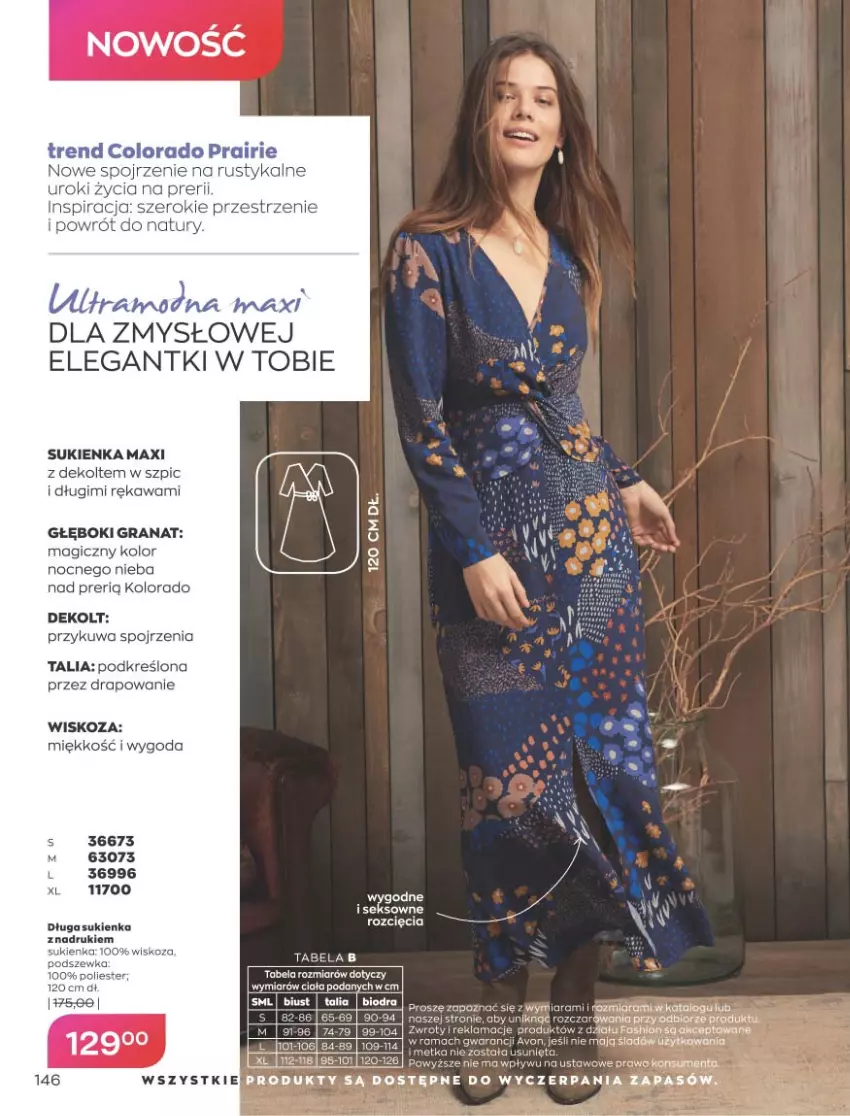 Gazetka promocyjna Avon - Katalog Avon 9/2021 kampania wrzesień - ważna 01.09 do 30.09.2021 - strona 142 - produkty: Fa, Gra, Granat, Kawa, Kolorado, Rust, Sukienka, Szpic