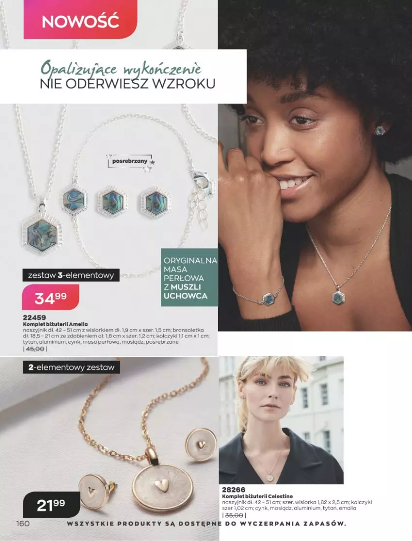 Gazetka promocyjna Avon - Katalog Avon 9/2021 kampania wrzesień - ważna 01.09 do 30.09.2021 - strona 156 - produkty: Bransoletka, Cynk, Gin, Kolczyki, Mus, Naszyjnik, Tytan