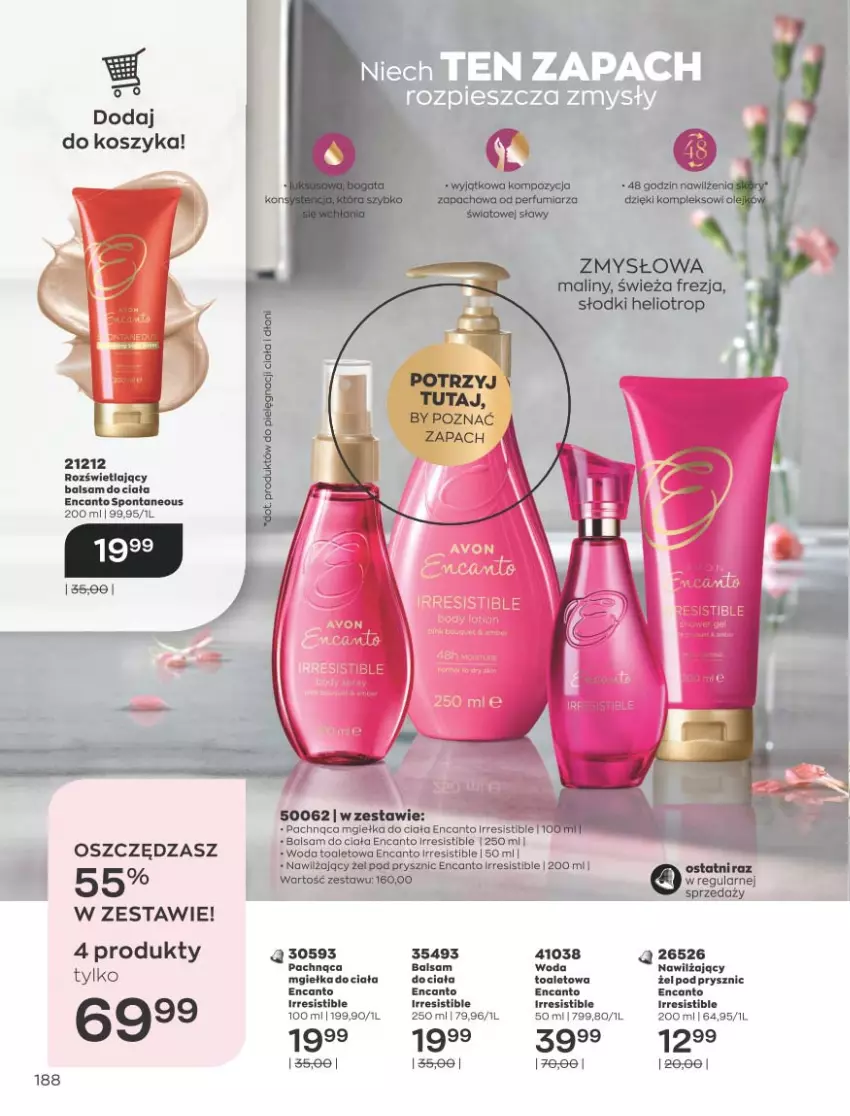 Gazetka promocyjna Avon - Katalog Avon 9/2021 kampania wrzesień - ważna 01.09 do 30.09.2021 - strona 184 - produkty: Balsam do ciała, Fa, Gala, Helio, Kosz, Maliny, Olej, Perfum, Por