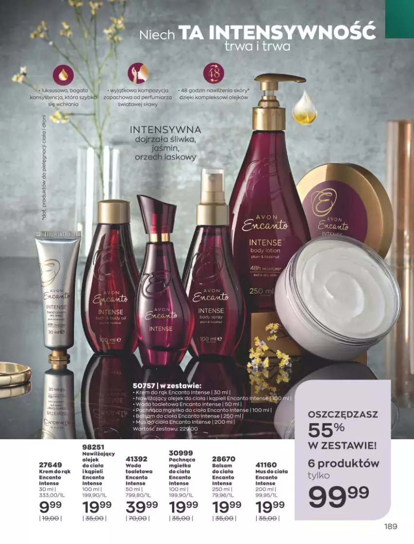 Gazetka promocyjna Avon - Katalog Avon 9/2021 kampania wrzesień - ważna 01.09 do 30.09.2021 - strona 185 - produkty: Krem do rąk, Mus, Olej, Perfum