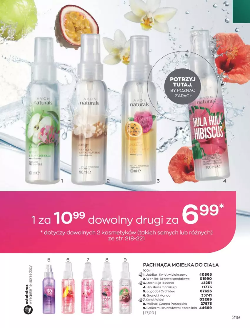 Gazetka promocyjna Avon - Katalog Avon 9/2021 kampania wrzesień - ważna 01.09 do 30.09.2021 - strona 215 - produkty: Gałka, Gra, Granat, Hibiskus, Mango, Mus, Por, Sandał