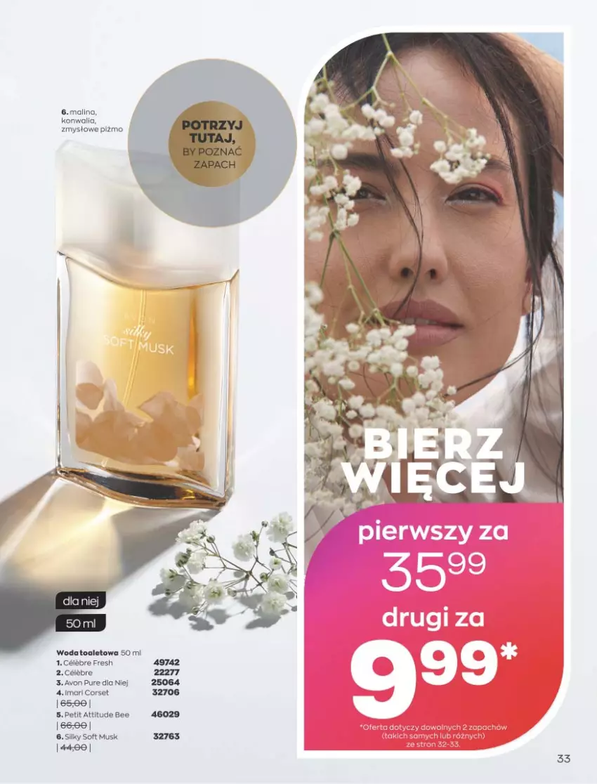 Gazetka promocyjna Avon - Katalog Avon 9/2021 kampania wrzesień - ważna 01.09 do 30.09.2021 - strona 33 - produkty: Mus, Pur, Woda, Woda toaletowa