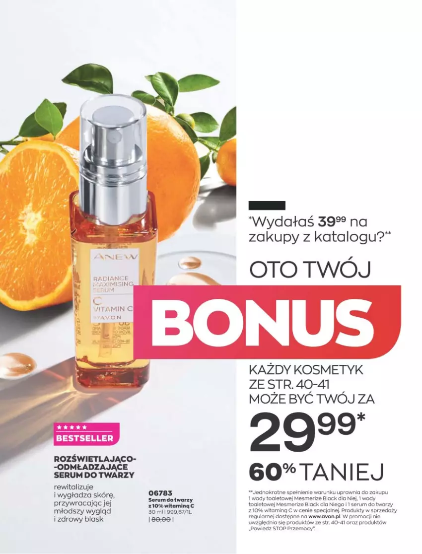 Gazetka promocyjna Avon - Katalog Avon 9/2021 kampania wrzesień - ważna 01.09 do 30.09.2021 - strona 41 - produkty: Lack, LG, Rum, Ser, Serum, Serum do twarzy, Top